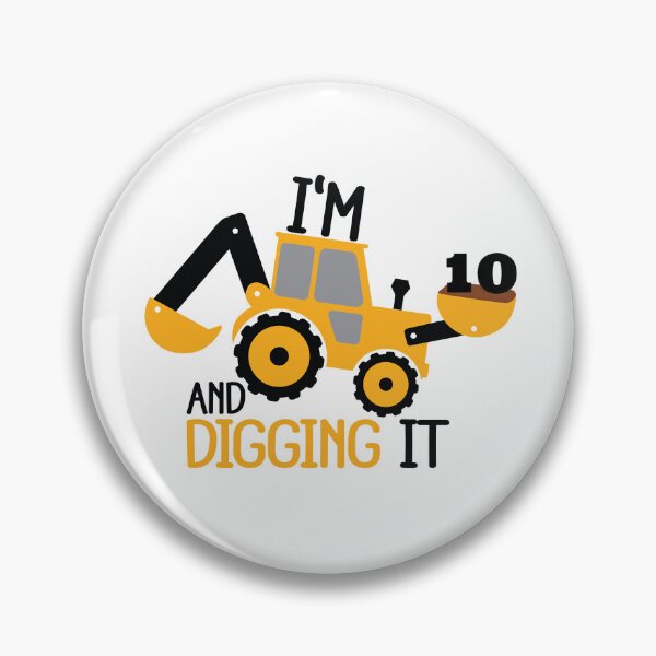 Item preview, Construction Birthday Digging It: 10th Birthday designed and sold by sweetbelle.