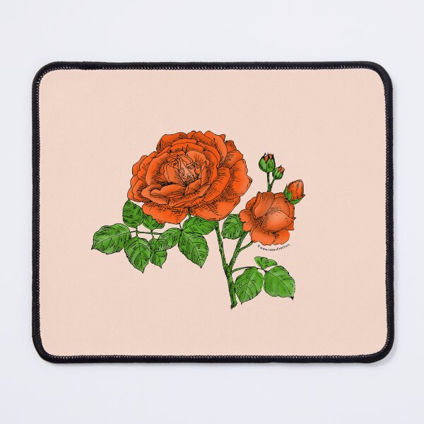 Item preview, Orange Globular Rose Bloom Full 26-40 Petals In 3+ Rows designed and sold by Rachael Taylor.