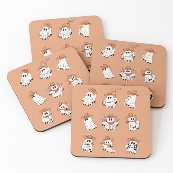 Item preview, Cute Western Ghost Set - Cowboy Ghosts 2  designed and sold by patternjp.