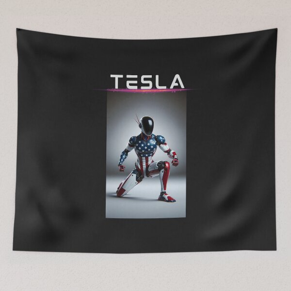 Item preview, Tesla bot designed and sold by TEEJAMBOREE.
