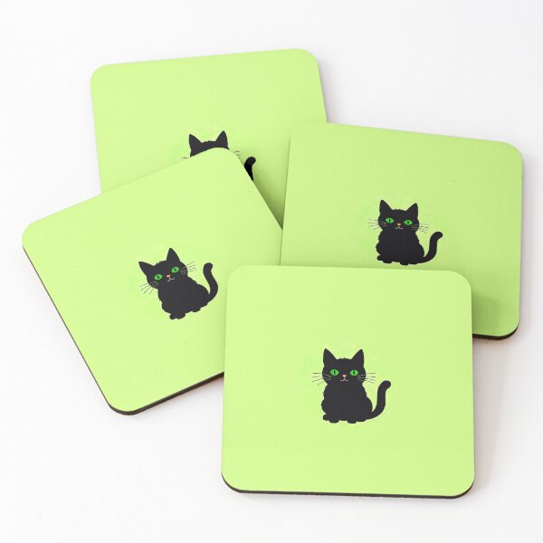 Item preview, Black Cat On Grassy Green Background designed and sold by SassyArtistry.