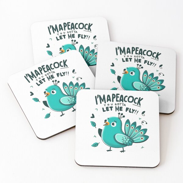 Item preview, Cartoon I’m a peacock you gotta let me fly - other guys designed and sold by peterdrawings.
