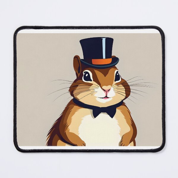 Item preview, Chipmunk wearing a top hat designed and sold by BlacCollection.