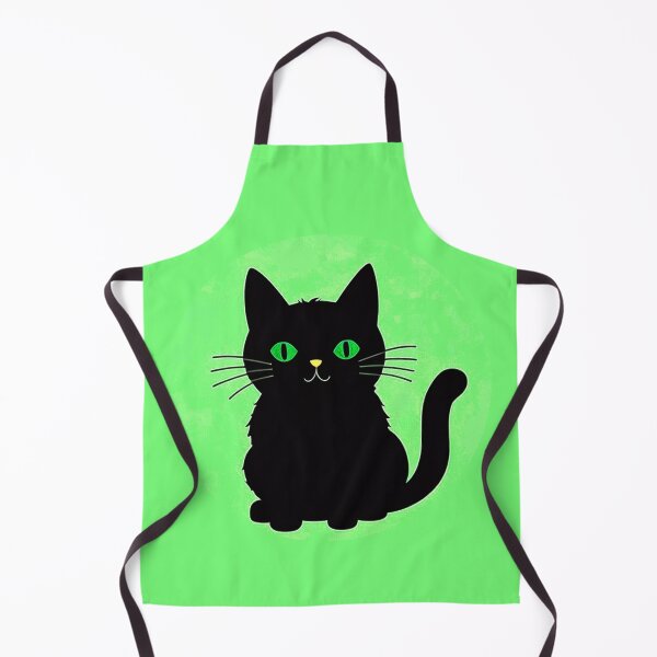 Item preview, Black Cat On Pastel Green Background designed and sold by SassyArtistry.