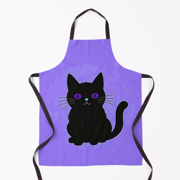 Item preview, Black Cat On Pastel Purple Background designed and sold by SassyArtistry.