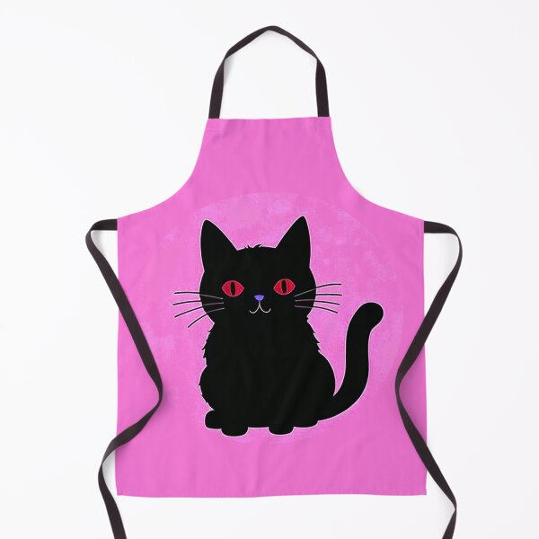 Item preview, Black Cat On Pink Background designed and sold by SassyArtistry.