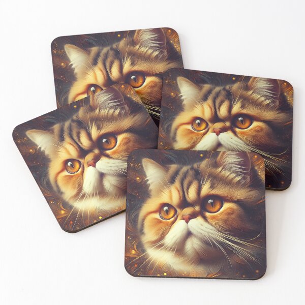 Item preview, Whiskered Elegance: Exotic Shorthair Marvel designed and sold by BastKittyStore.