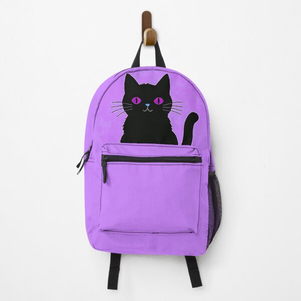Item preview, Black Cat On Pastel Pink Background designed and sold by SassyArtistry.