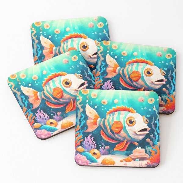 Item preview, Seabed, shells, rocks, strange fish BD designed and sold by janjacbu.