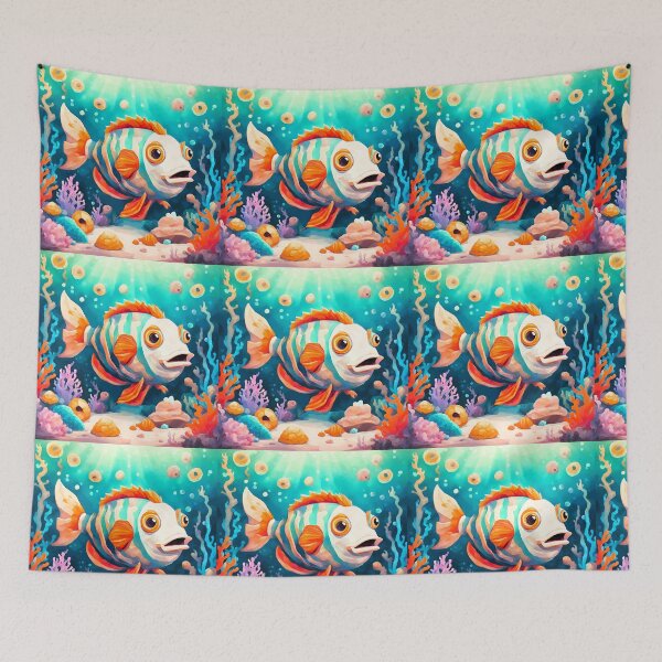 Item preview, Seabed, shells, rocks, strange fish BD designed and sold by janjacbu.