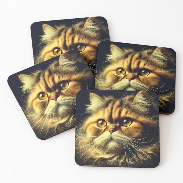 Item preview, Cat's Canvas: Exotic Shorthair Masterpiece designed and sold by BastKittyStore.