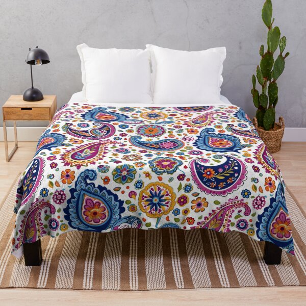 Item preview, Paisley Parade - Vibrant Floral Tapestry designed and sold by Sir Meow Meow.