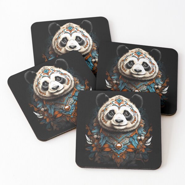 Item preview, Giant Panda With Tribal Adornments designed and sold by BajanTees.