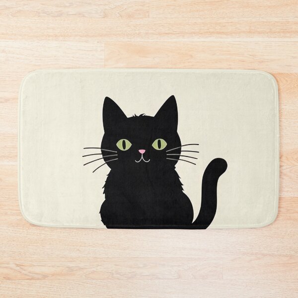 Item preview, Black Cat On Circled Beige Background designed and sold by SassyArtistry.