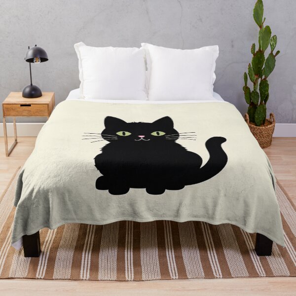 Item preview, Black Cat On Circled Beige Background designed and sold by SassyArtistry.