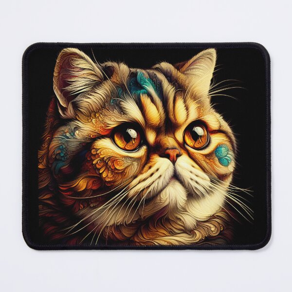 Item preview, Exotic Feline Reverie: Artful Whiskers designed and sold by BastKittyStore.