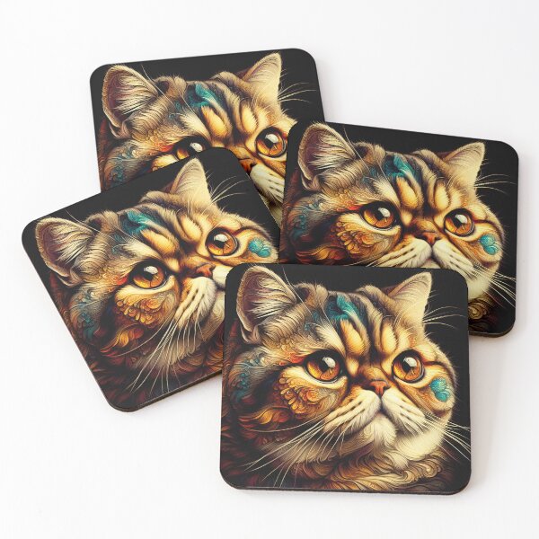 Item preview, Exotic Feline Reverie: Artful Whiskers designed and sold by BastKittyStore.