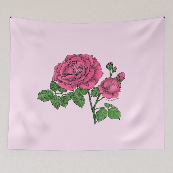 Item preview, Mid Pink Globular Rose Bloom Full 26-40 Petals In 3+ Rows designed and sold by Rachael Taylor.