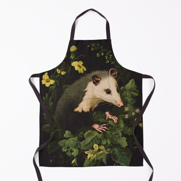 Item preview, Opossum with Yellow Flowers designed and sold by Heather Maree Design Studio.