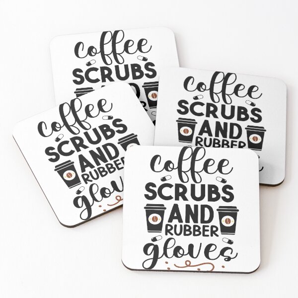 Item preview, coffee scrubs and rubber gloves designed and sold by Mographic997.