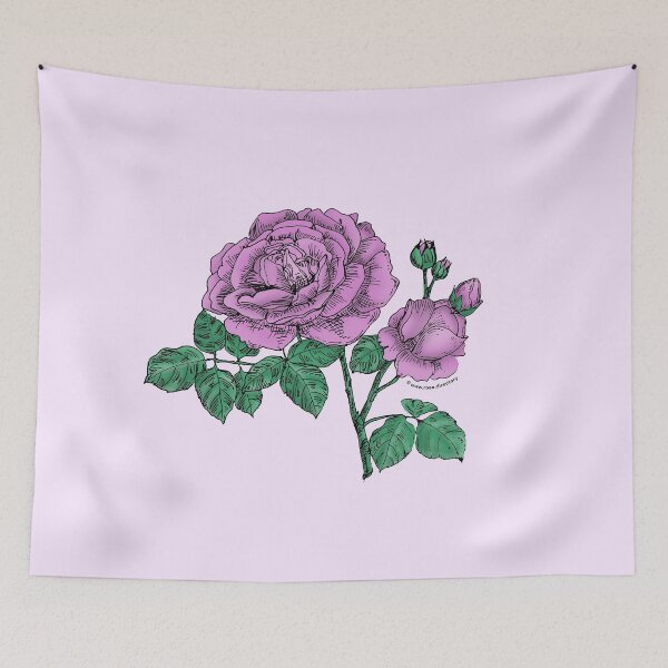 Item preview, Purple Globular Rose Bloom Full 26-40 Petals In 3+ Rows designed and sold by Rachael Taylor.