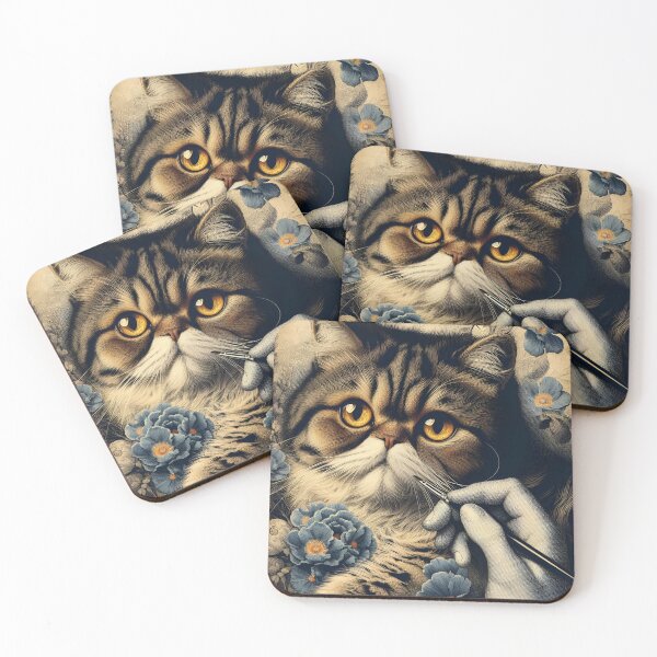 Item preview, Feline Opulence: Exotic Shorthair Elegance designed and sold by BastKittyStore.