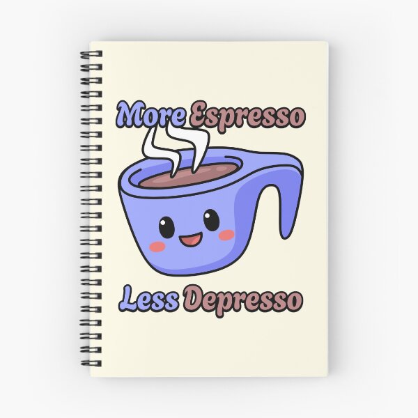 Item preview, More Espresso Less Depresso Cute Coffee Mug designed and sold by PMCreative.