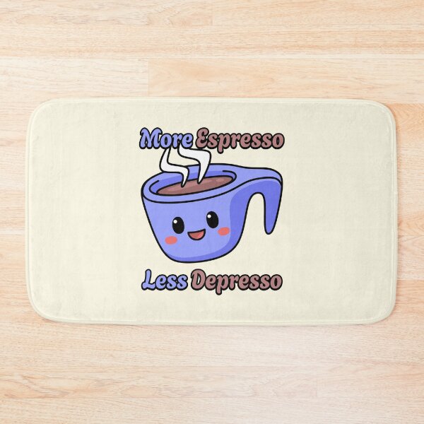 Item preview, More Espresso Less Depresso Cute Coffee Mug designed and sold by PMCreative.