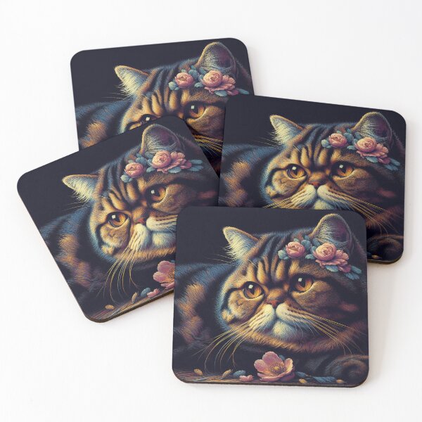 Item preview, Majestic Whiskers: Exotic Shorthair Reverie designed and sold by BastKittyStore.