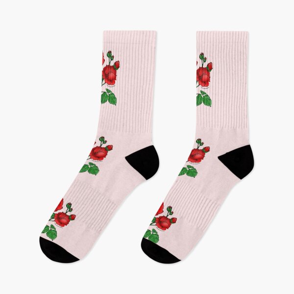Item preview, Bright Red Globular Rose Bloom Full 26-40 Petals In 3+ Rows designed and sold by Rachael Taylor.