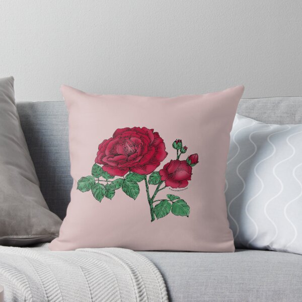 Item preview, Dark Red Globular Rose Bloom Full 26-40 Petals In 3+ Rows designed and sold by Rachael Taylor.