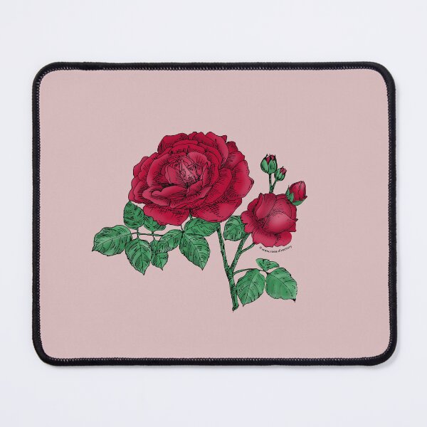 Item preview, Dark Red Globular Rose Bloom Full 26-40 Petals In 3+ Rows designed and sold by Rachael Taylor.