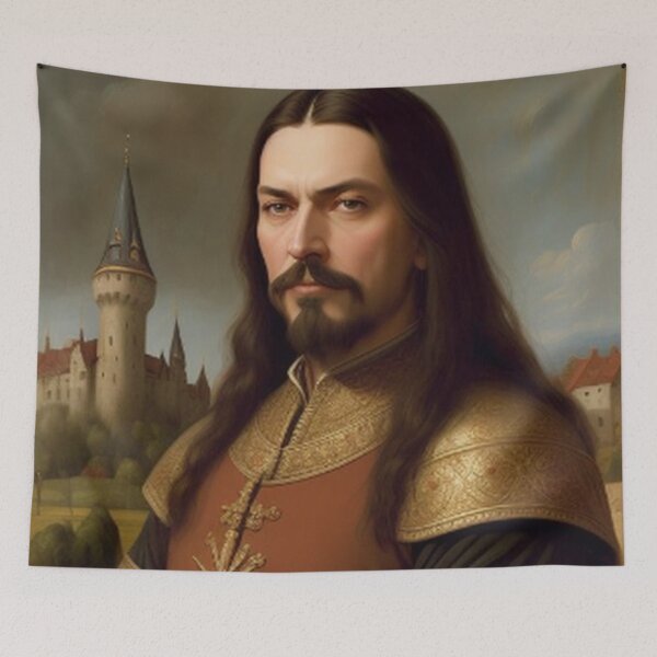 Item preview, Vlad Dracul Castle Portrait designed and sold by TheDarkWardrobe.