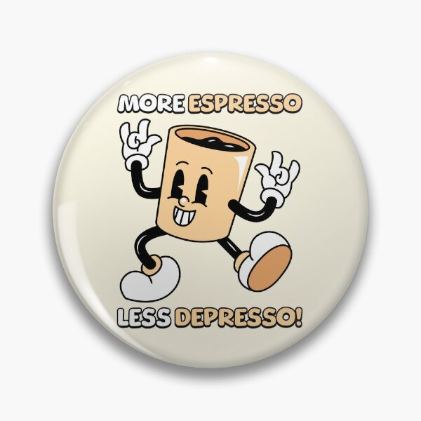 Item preview, More Espresso Less Depresso Cute Coffee Cup designed and sold by PMCreative.