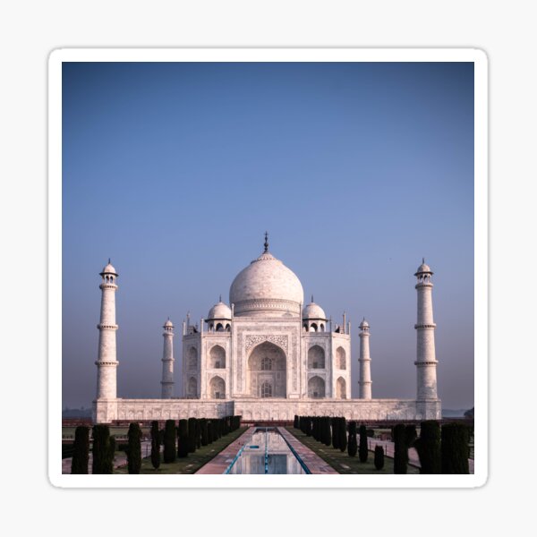 The Taj Mahal, Agra India Sticker