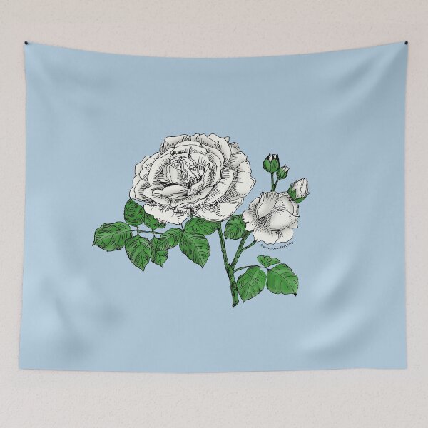 Item preview, White Globular Rose Bloom Full 26-40 Petals In 3+ Rows designed and sold by Rachael Taylor.