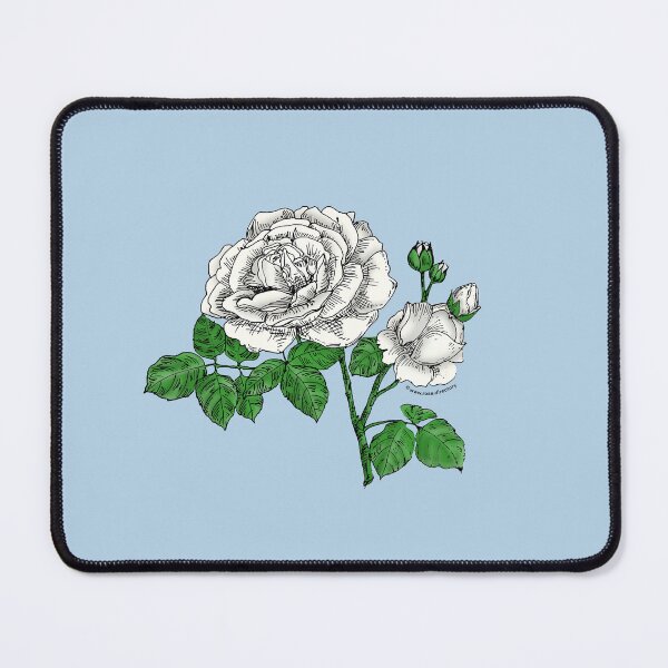 Item preview, White Globular Rose Bloom Full 26-40 Petals In 3+ Rows designed and sold by Rachael Taylor.