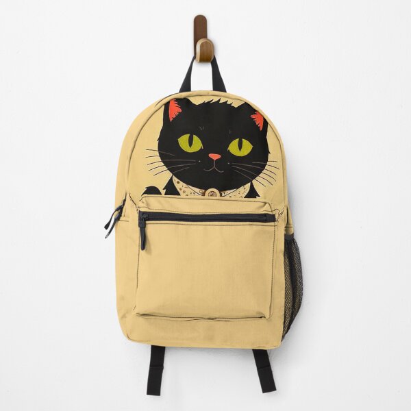 Item preview, Cute Black Cat In Chinese Style Beige designed and sold by SassyArtistry.