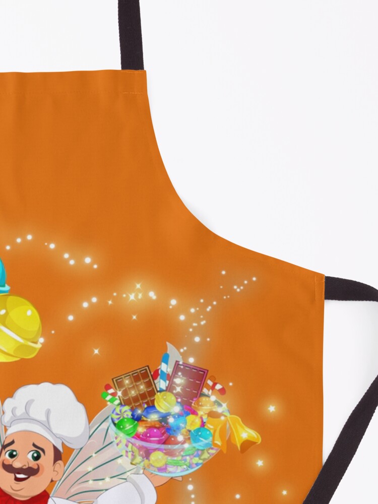 Thumbnail 3 of 6, Apron, Bubba The Head Candy Taster Loves His Candy designed and sold by FairyBookClub.