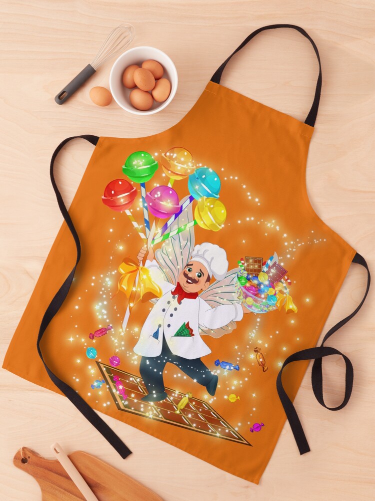 Thumbnail 1 of 6, Apron, Bubba The Head Candy Taster Loves His Candy designed and sold by FairyBookClub.