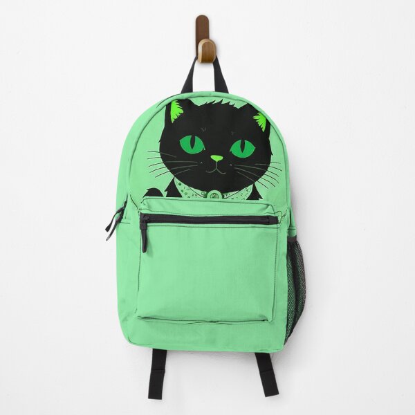 Item preview, Cute Black Cat In Chinese Style Green designed and sold by SassyArtistry.