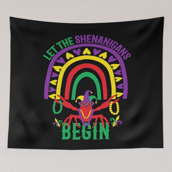 Item preview, Let the Shenanigans Begin! Mardi gras, Rainbow Crawfish designed and sold by Empiredesigner3.