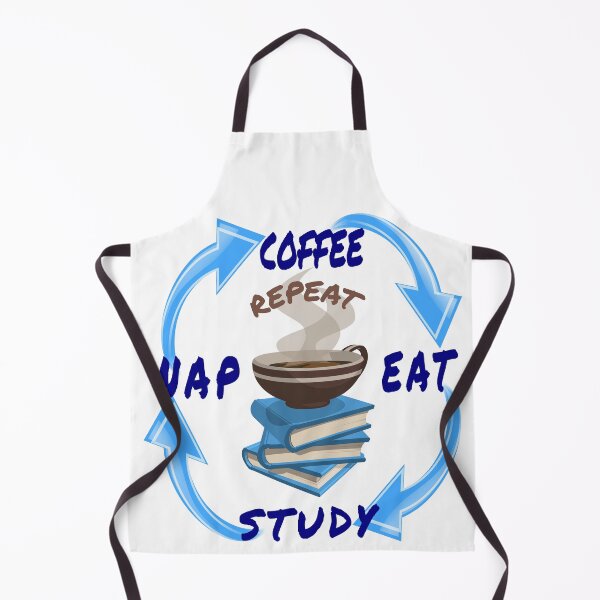 Item preview, Eat Study Nap Coffee and Repeat. Student life fun art.  designed and sold by Verle-art.