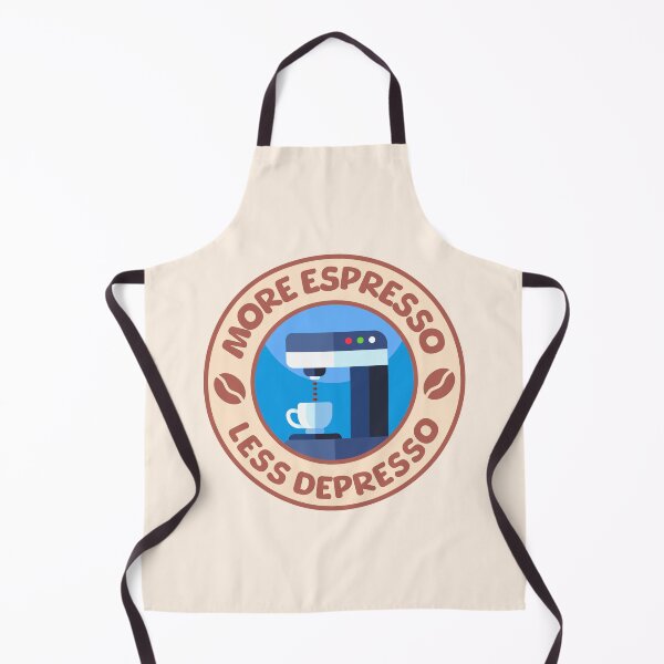 Item preview, More Espresso Less Depresso Funny Badge designed and sold by PMCreative.