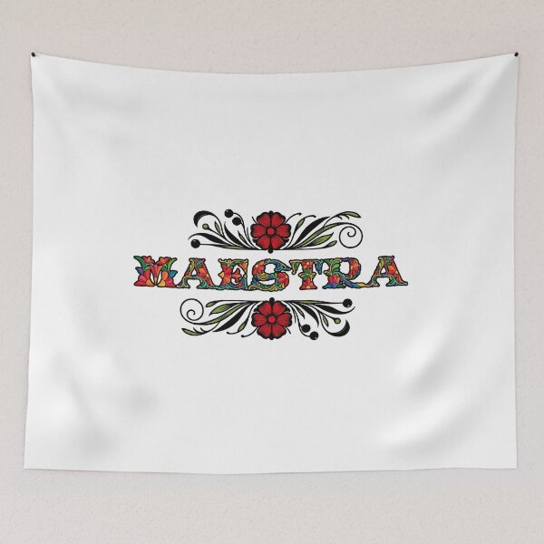 Item preview, Maestra teacher floral design  designed and sold by InspireGlow.