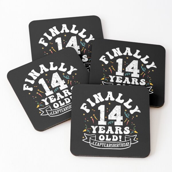 Item preview, Funny Birthday, Finally 14 Years Old! #Leap Years Birthday, A Gift for Those Born In 29 Feb designed and sold by ArtByKatti.