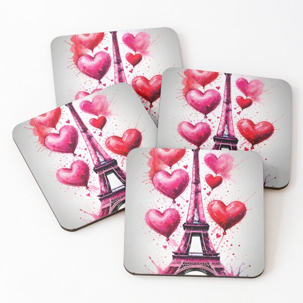 Item preview, Romantic Eiffel Tower designed and sold by Geek-Girl-Art.