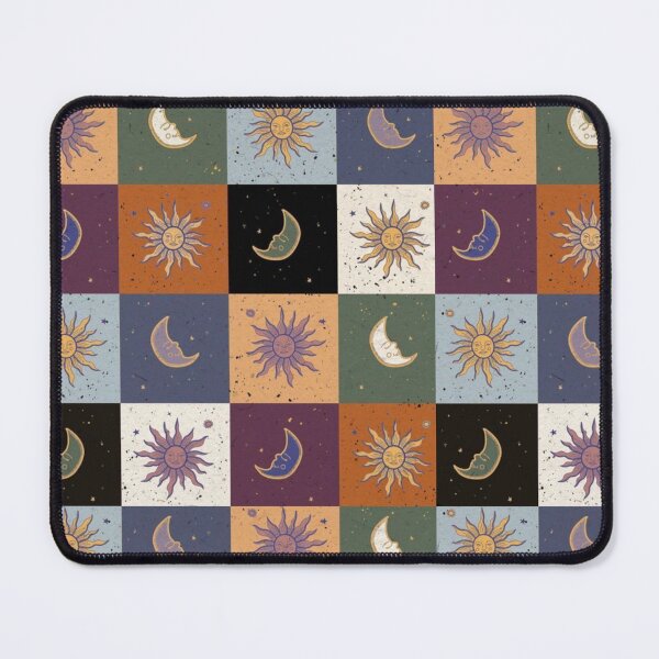 Item preview, Sun and Moon Celestial Patchwork Pattern designed and sold by WitchyHippy.