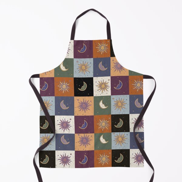 Item preview, Sun and Moon Celestial Patchwork Pattern designed and sold by WitchyHippy.