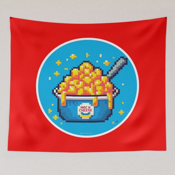 Item preview, Mac n' Cheese pixels art designed and sold by FunnehGacha.